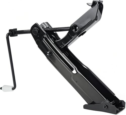 TINMAGI Manivela Gatos de Coches, 1,7 Toneladas de Capacidad, Gato de Neumáticos Portátil y Plegable, Elevador con Manivela para Coches, Remolques, Vehículos Pequeños y Medianos