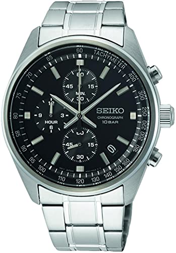 Seiko Homme Analogique Quartz Japonais Montre avec Bracelet en Acier Inoxydable SSB379P1