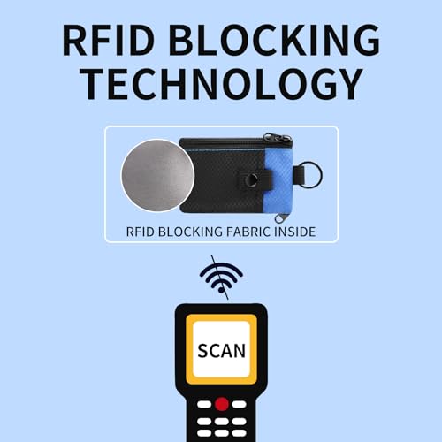 Minimalist Wallet,RFID Card Wallet with Zipper and ID Holder, Small WaterResistant Wallets with Lanyard Keychain for Men &Women (Olive Green + Dark Green)4