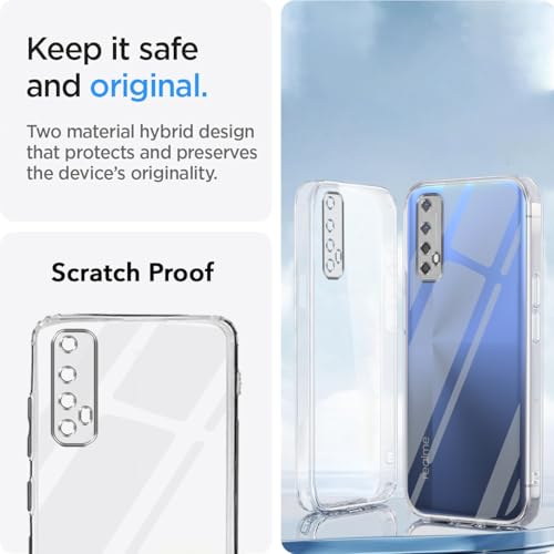 Image of Jkobi Realme 7 (Clear Shockproof Case with Camera Protection | Soft and Flexible | Transparent)