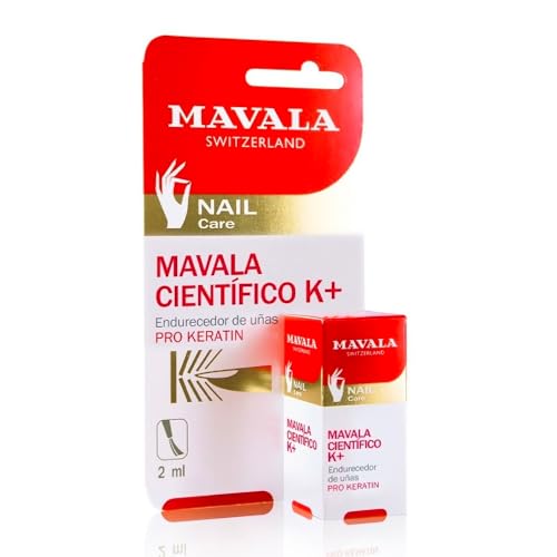 MAVALA - Científico K+ 2 ml, Endurecedor de Uñas, Tratamiento para Fortalecer las Uñas, Evitan la Rotura y Separación, Solución Acuosa Penetrante, Formato Pincel