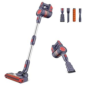 JASHEN D18 Akku-Staubsauger (Geeignet für mehrere Stockwerke, 250W Starke Saugleistung, 3 Geschwindigkeiten wählbar…