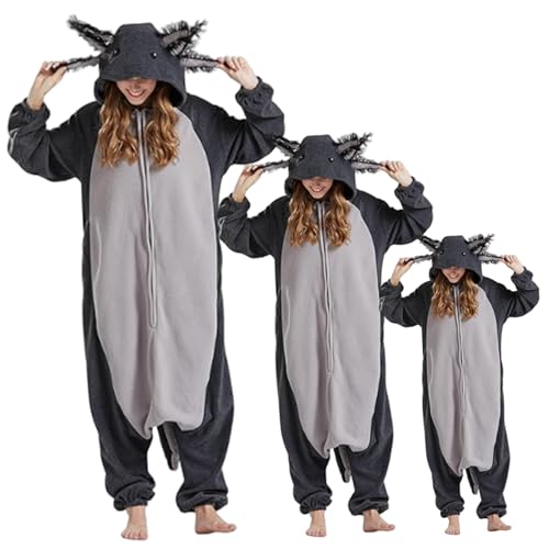 Costume axolotl Gcroet idée cadeau originale combinaison douce unisexe - 2