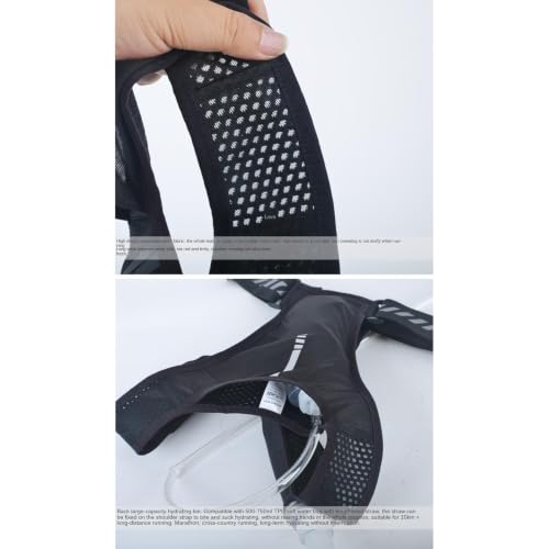 Chaleco para correr ajustable mochila transpirable con hidratación y espacio para móvil 7