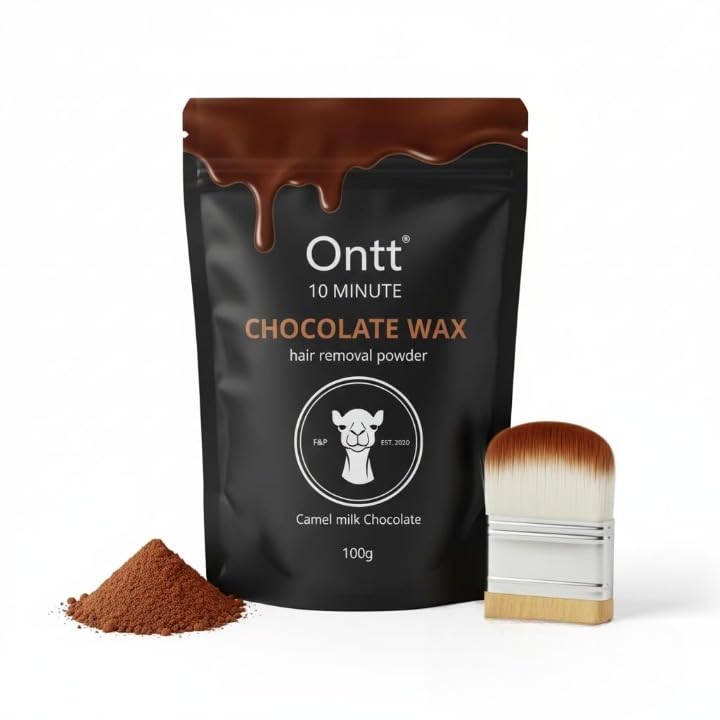 Chocolate Hair Removal Powder - 10 Min Full Body Wax for Women for body hair, facial hair(pack of 1) 100gm