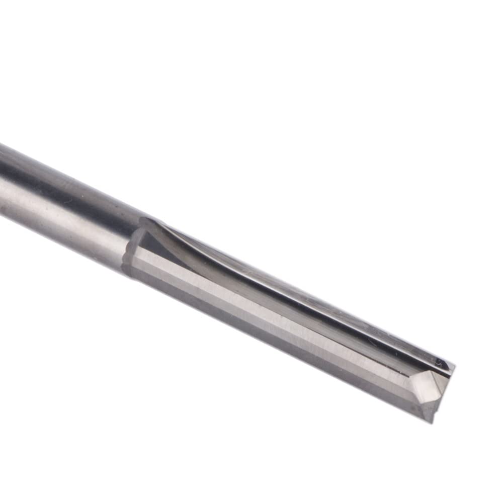 Frez walcowo-czołowy z węglika wolframu o wysokiej precyzji – 2-ostrzowy frez prosty do frezarki CNC – trzpień 3,175 mm do 8 mm(ST2F-D10.0-L52)