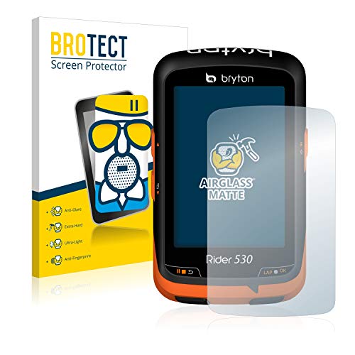 BROTECT Protector Pantalla Mate Cristal para Bryton Rider 530 Protección Anti-Reflejos