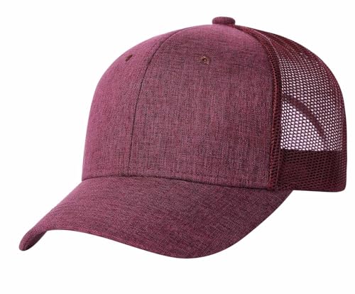 Image of TSSGBL M, L, XL, XXL Snapback Trucker Hats Baseball Caps Adjustable Blank Mesh Back Ball Caps for Men Women