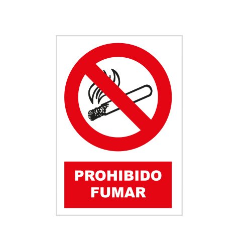 S21 Señalización PRR3090.G - Señal prohibido fumar multicolor