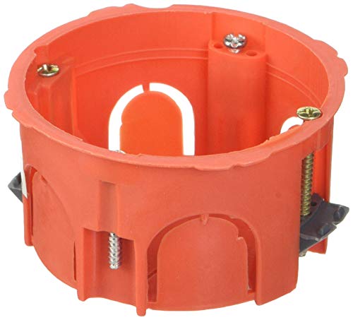 Zenitech - Lot 5 boîtes placo Ø65x40mm appareillage vis et griffes - Rouge