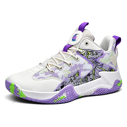 Ucilxi top Antiskid Basketball Shoes White Purple