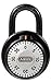 Combination Padlock, Front, Black/Silver