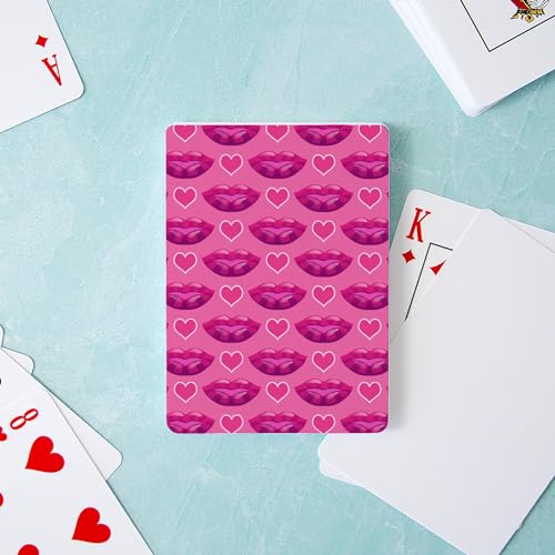 Naipes para Poker Estándar con Diseño Corazones y Labios miniatura 3