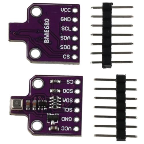 Development Board 2pcs BME680 Practical 4 in 1 Temperature Humidity Pressure Sensor Digital Atmospheric Barometric Board Electronic Building Blocks - Image 5