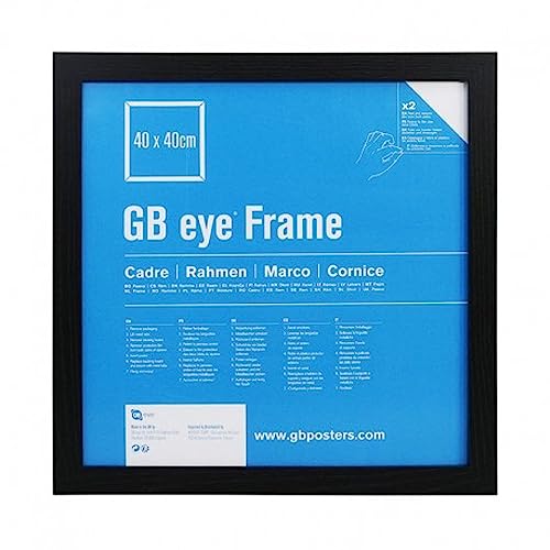 GB eye Contemporary Wooden Black Picture Frame - 40 x 40cm