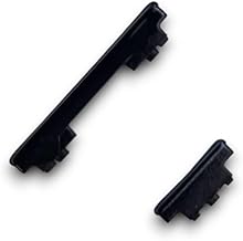 jbTec Lautstärke EIN/Aus Tasten Set kompatibel mit Samsung Galaxy S20 FE / 5G - Ersatz Buttons Knöpfe On, Farbe:Schwarz