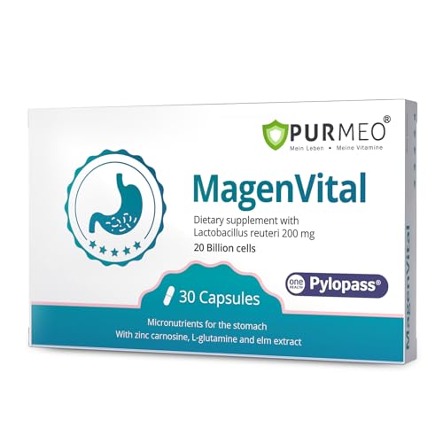 5-in-1 High Potency H. Pylori Probiotic, 1 Per Day - Supports Gastric Lining Integrity, Occasional...