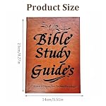 Drsman 66-Page Bible Study Guide & Devotional Journal - PU Leather Cover, Scripture Summaries, Daily Reflections | Beginner-Friendly Spiritual Growth Notebook | Christian Gift Idea (Brown) - Image 2