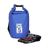 Relaxdays Bolsa Estanca 5 Litros, Azul