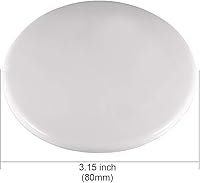 Vista 2 de uxcell Protectores de pared de 3.150 in autoadhesivos para manija de puerta, tope, tope, silicona, color blanco
