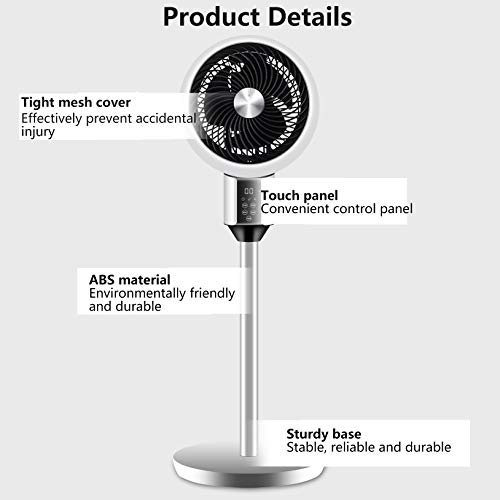 Liliang- Desk Cooling Fan For Air Circulation With Remote Control, Floor Standing Electric Air Circulation Fan Portable Home Office Tower Fan, 3-Gear Wind Speed, 12Htimer, Touch Panel/Lqbzdpdx-56 Bmzd #TOP4