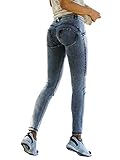 Damen Jeans, Gute Qualität, Langzeithaltbarkeit, genügend Stretch Anteil, Machen Sie sich keine Sorgen um die Hüfte und Knie wäre zu eng .