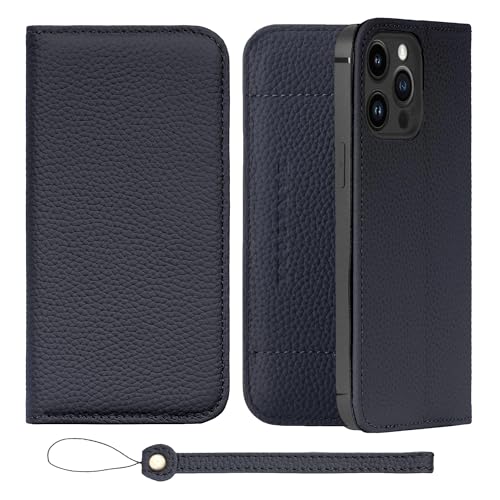 HANATORA for iPhone 15ProMax �P�[�X �蒠�^ �{�v �X�}�z�P�[�X �X�}�z �X�^���h �X�g���b�v �t�� �V�������N�J�[�t���U�[ �x���g�Ȃ� �}�O�l�b�g�Ȃ� �l�C�r�[ H1SPA-15ProMax-Navy �M�t�g �a���� ���� �j