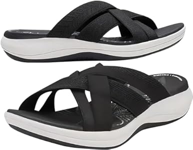 ZSZOOBFD Orthopedische Sandalen Dames Zomer Comfortabele Ademende Open Teen Hersteldia's met Steunzool voor Fasciitis Plantaris dia's Mode Slippers Dames Strandsandalen,02,40 EU