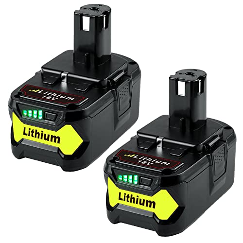 SHGEEN Lot de 2 batteries Li-ion P108 18 V 5 Ah Cover