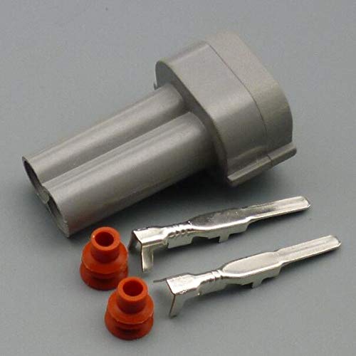2 Pin 2.0mm Auto Waterproof Connector Plug Car Fuel Injector connectors for Toyota for Honda for Nissan 6189-0039 - (Color Name: 100set Male Female)