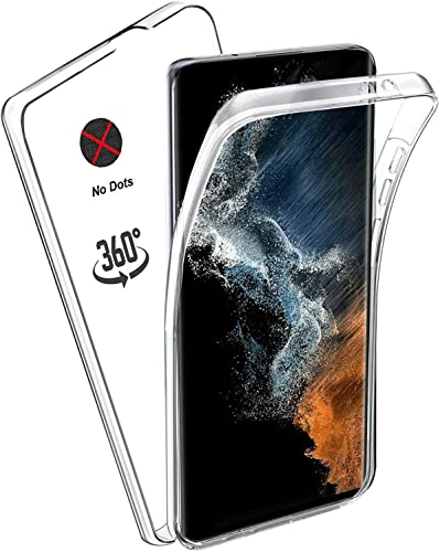 KP TECHNOLOGY Galaxy S22 Ultra Case - (360 Front + Back Protection) Full Complete Protection For Samsung Galaxy S22 Ultra (CLEAR)