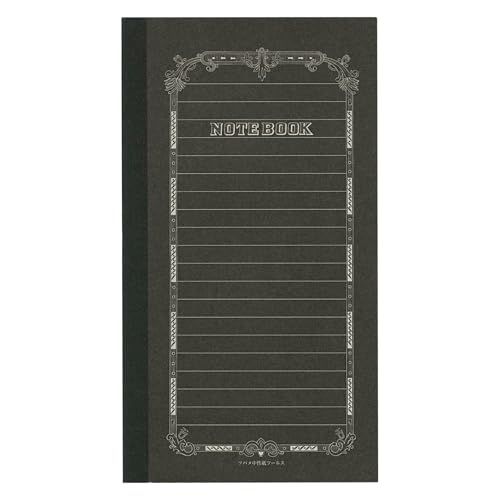 Carnet de notes ligné Tsubame B6 couverture noire idéal pour vos notes de réunion et voyages