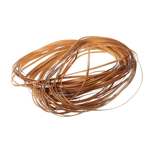 Housoutil 1 Rolle Umweltschutzlinie Rattan Chair Stoff Rattanmaterial Schilf Gewebte DIY Künstliche Rattanstreifen Natürlich Weiden Natural Rattan Stock Weben Rohrmaterial Pe-Rattan Golden