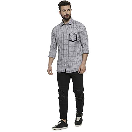 Image of CAHOOT Checkered Men's Full Sleeve Casual Shirt