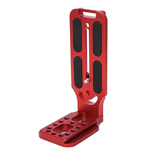 Verbreitern Sie die rutschfeste Mattenkamera L-förmige Platte L-förmige Schnellwechselplatte zur effektiven Befestigung Ihrer Kamera(red)