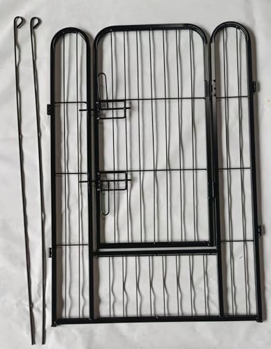 Welpenauslauf Gehege Zwinger Laufstall Hundezaun Tiergehege Hundekäfig Gitterzaun Auslauf 12-TLG. 80cm hoch Kleintierstall, Kleintiergehege, Transportgitter, Hasenauslauf, Campingzaun, Campinggitter,