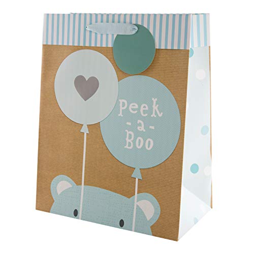 Hallmark Grand sac cadeau multi-occasion – Ours Peek-a-Boo bleu