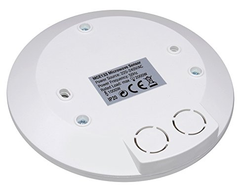 Maclean Microwave Motion Sensor, Ceiling Mounting, Range