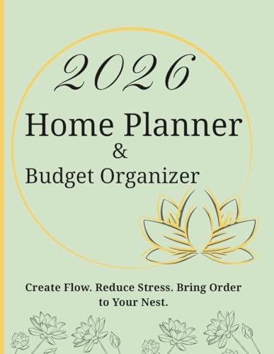 2026 Home Planner and Budget Organizer: Vision • Goals •