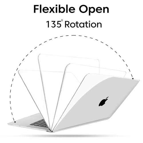 Image of Sounce Case for MacBook Air M2 A2681 13.6 inch Case Cover Plastic Hard Shell for Apple MacBook Air M2 Waterproof Case and Back Cover with TPU Keyboard Skin Cover & Screen Protector