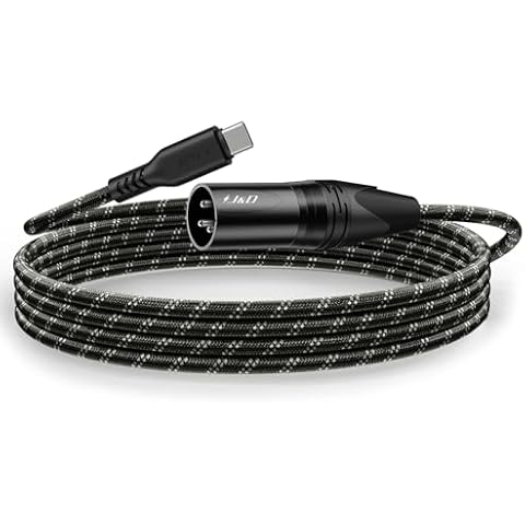 J&D USB-C to XLR Male Audio Cable Cover