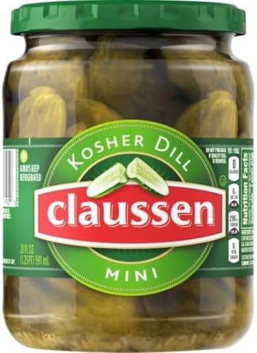 Kraft Claussen Dill Mini Pickle, 20 Ounce -- 12 per case.