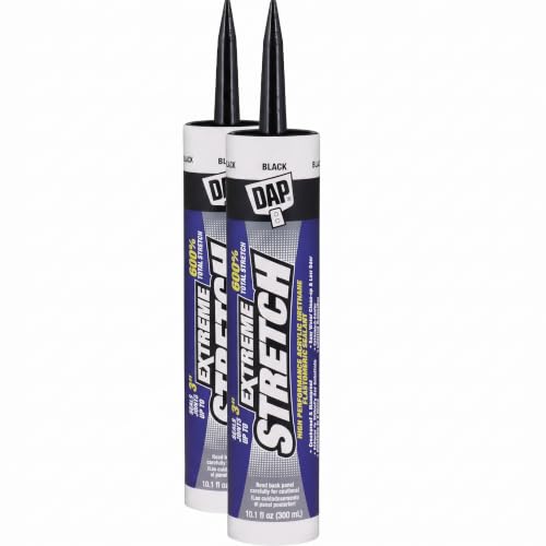 DAP 7079818713 Extreme Stretch Elastomeric Sealant, Black, 10 Ounces (Pack of 2)
