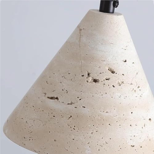 Lámpara colgante de travertino amarillo ajustable con base E27 para techo de cocina 7