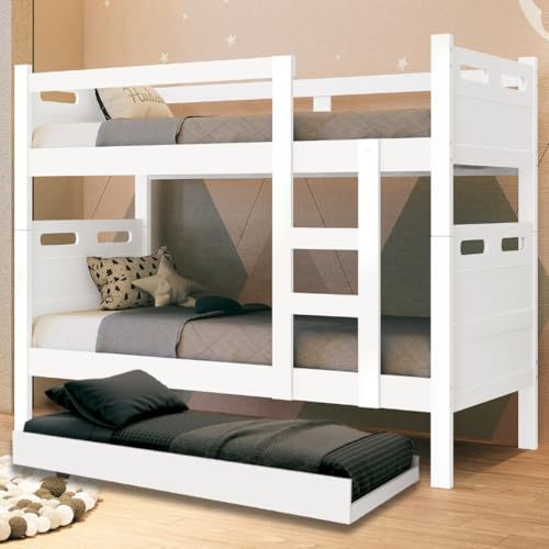 Beliche com Cama Auxiliar Treliche Jaspe Fênix 3 Camas (Branco)