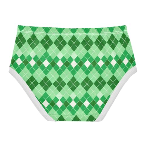 Joisal Artistic Toddlers Underwear Floral 2t Cotton Cute Panties Girl Aesthetic Plaid Green Briefs Girls Undies2
