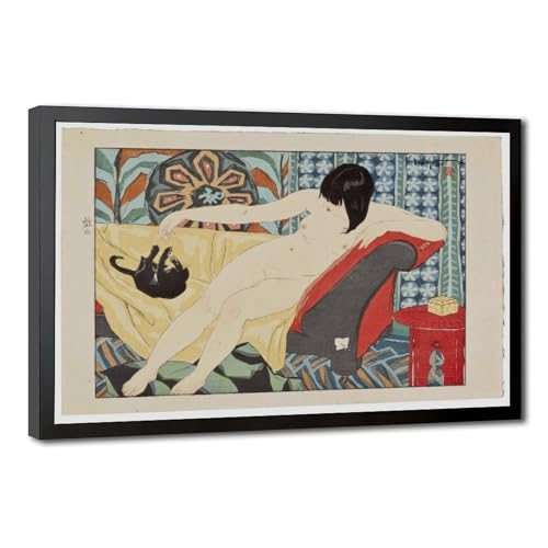 Impression japonaise Ishikawa Toraji affiche sur toile minimaliste vintage pour décoration murale