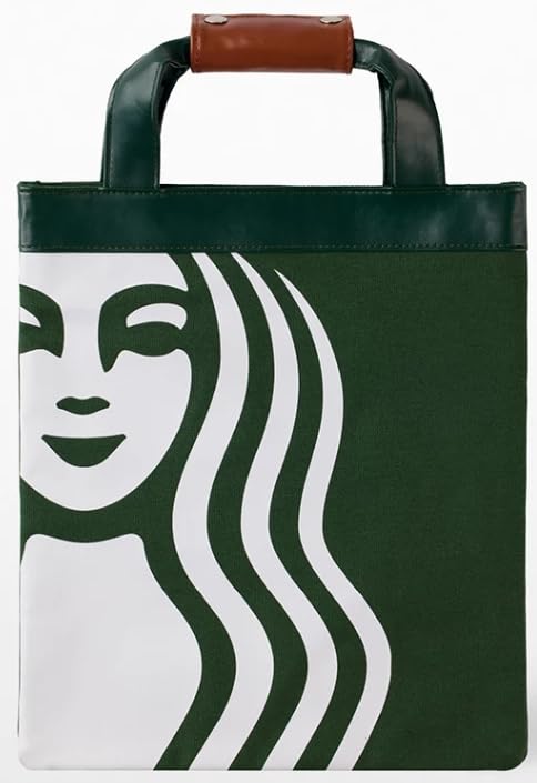 [STARBUCKS] 海外スターバックス サイレン コア トートバッグ Siren Core Green & Brown Tote [並行輸入品]