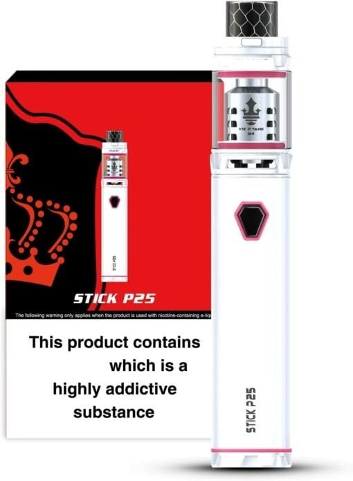 VOW® Stick Kit Stick Prince 3000mah 80W P25 Starter Device | No Nicotine No Tobacco No Liquid (Black with Red Spray)