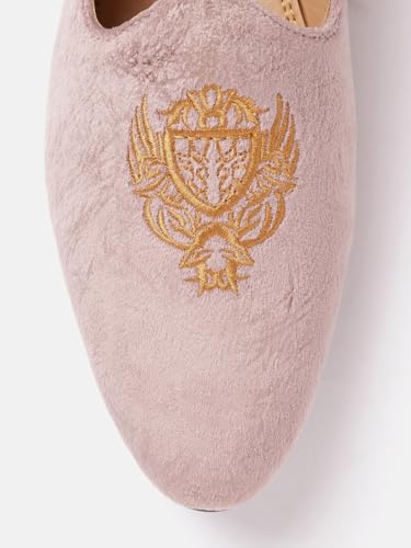 Image of San Frissco Men's Loafers Embroidered Casual Slip On Shoes Ethnic Mojaris /Soft Cushioned Footbed with TPR Sole /Stylish Trending Lightweight Shoe for Party and Weddings